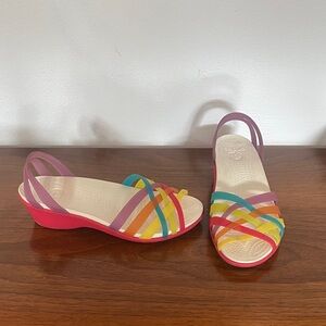 CROCS Multicolor Strappy Sandals
